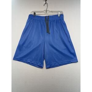 Athletic Works Basketball Outdoor Shorts Blue Men's M (32-34) Tie Waist Pockets